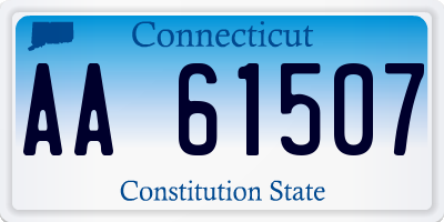 CT license plate AA61507