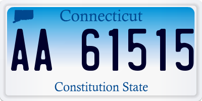 CT license plate AA61515