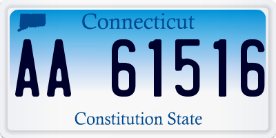 CT license plate AA61516
