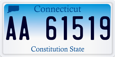 CT license plate AA61519