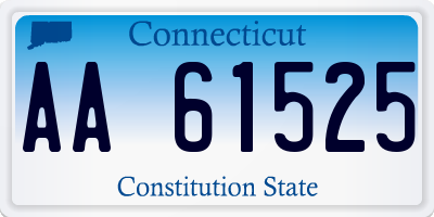 CT license plate AA61525