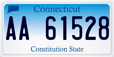 CT license plate AA61528