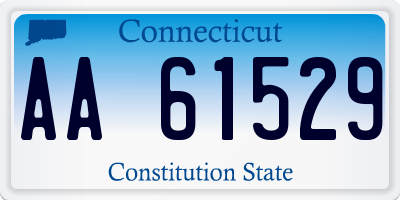 CT license plate AA61529