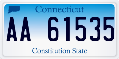 CT license plate AA61535