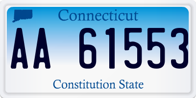 CT license plate AA61553