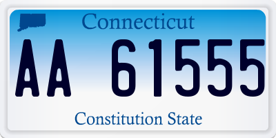 CT license plate AA61555