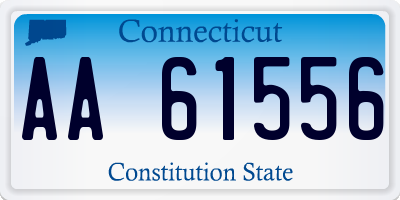 CT license plate AA61556