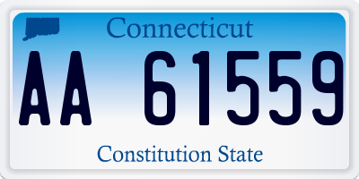 CT license plate AA61559