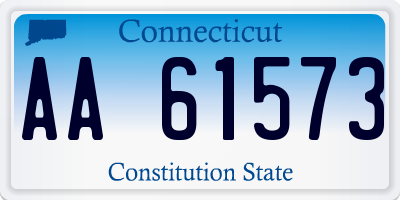 CT license plate AA61573