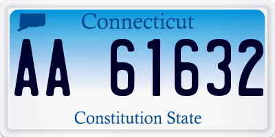 CT license plate AA61632