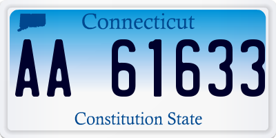 CT license plate AA61633