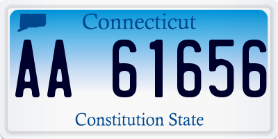 CT license plate AA61656