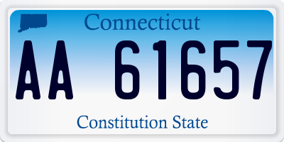 CT license plate AA61657