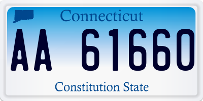 CT license plate AA61660