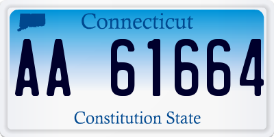 CT license plate AA61664