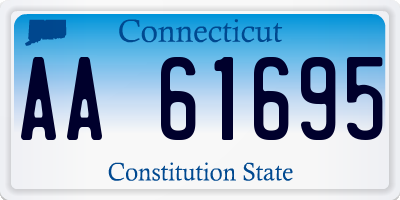 CT license plate AA61695