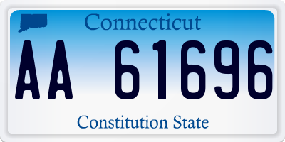 CT license plate AA61696