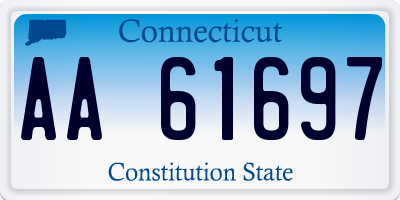 CT license plate AA61697