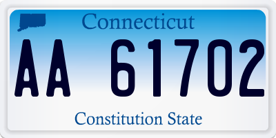 CT license plate AA61702