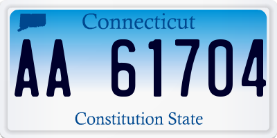 CT license plate AA61704