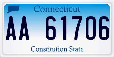 CT license plate AA61706