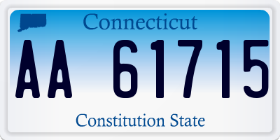 CT license plate AA61715