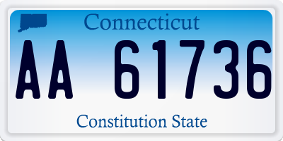 CT license plate AA61736
