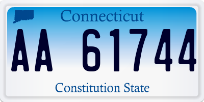 CT license plate AA61744