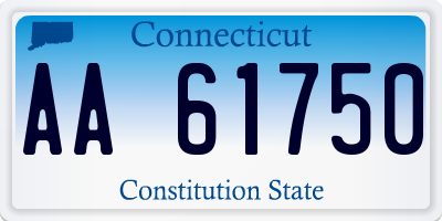 CT license plate AA61750