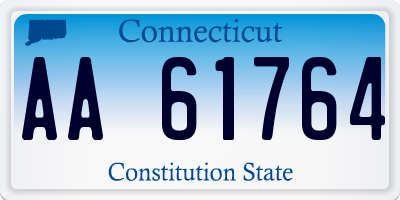 CT license plate AA61764