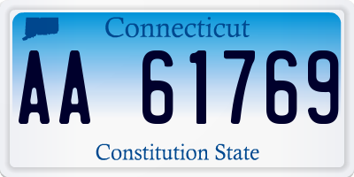 CT license plate AA61769