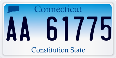 CT license plate AA61775