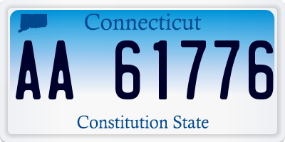 CT license plate AA61776