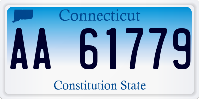 CT license plate AA61779