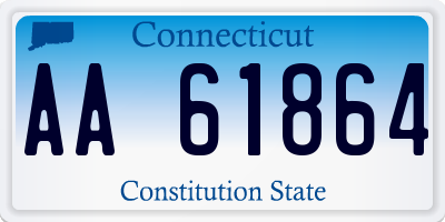 CT license plate AA61864