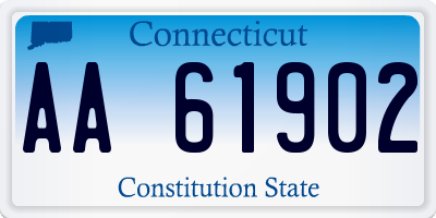 CT license plate AA61902