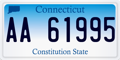 CT license plate AA61995