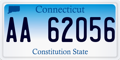 CT license plate AA62056