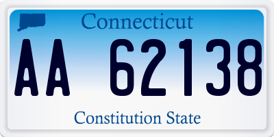 CT license plate AA62138