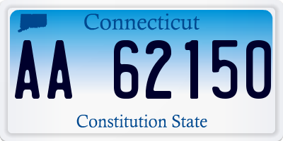 CT license plate AA62150