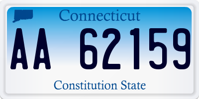 CT license plate AA62159