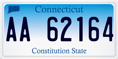 CT license plate AA62164