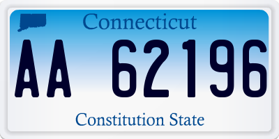 CT license plate AA62196