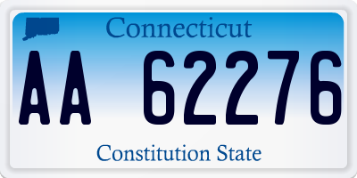 CT license plate AA62276