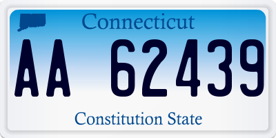 CT license plate AA62439