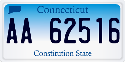 CT license plate AA62516