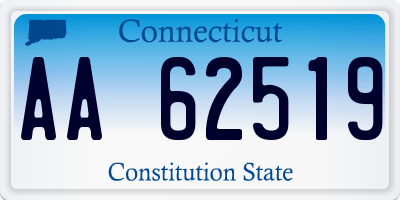 CT license plate AA62519