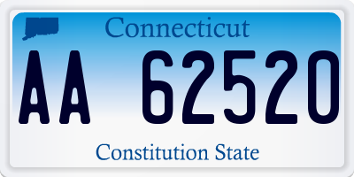 CT license plate AA62520