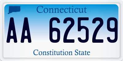 CT license plate AA62529