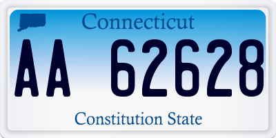 CT license plate AA62628